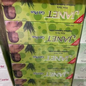 Janet Gel Plus Aloe Vera Gel - Green Pack Of 10